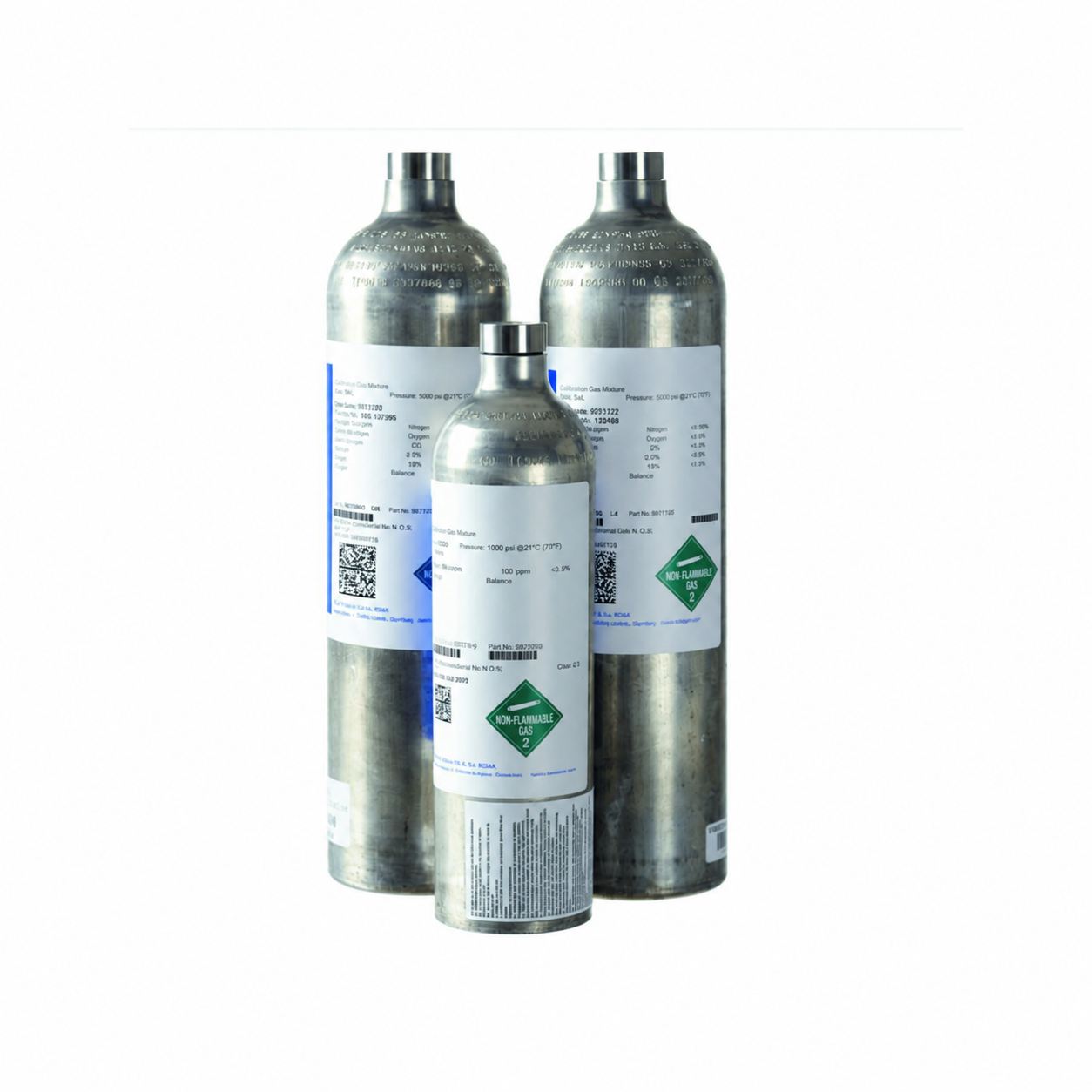Prüfgasflasche ohne Herstellerlogo